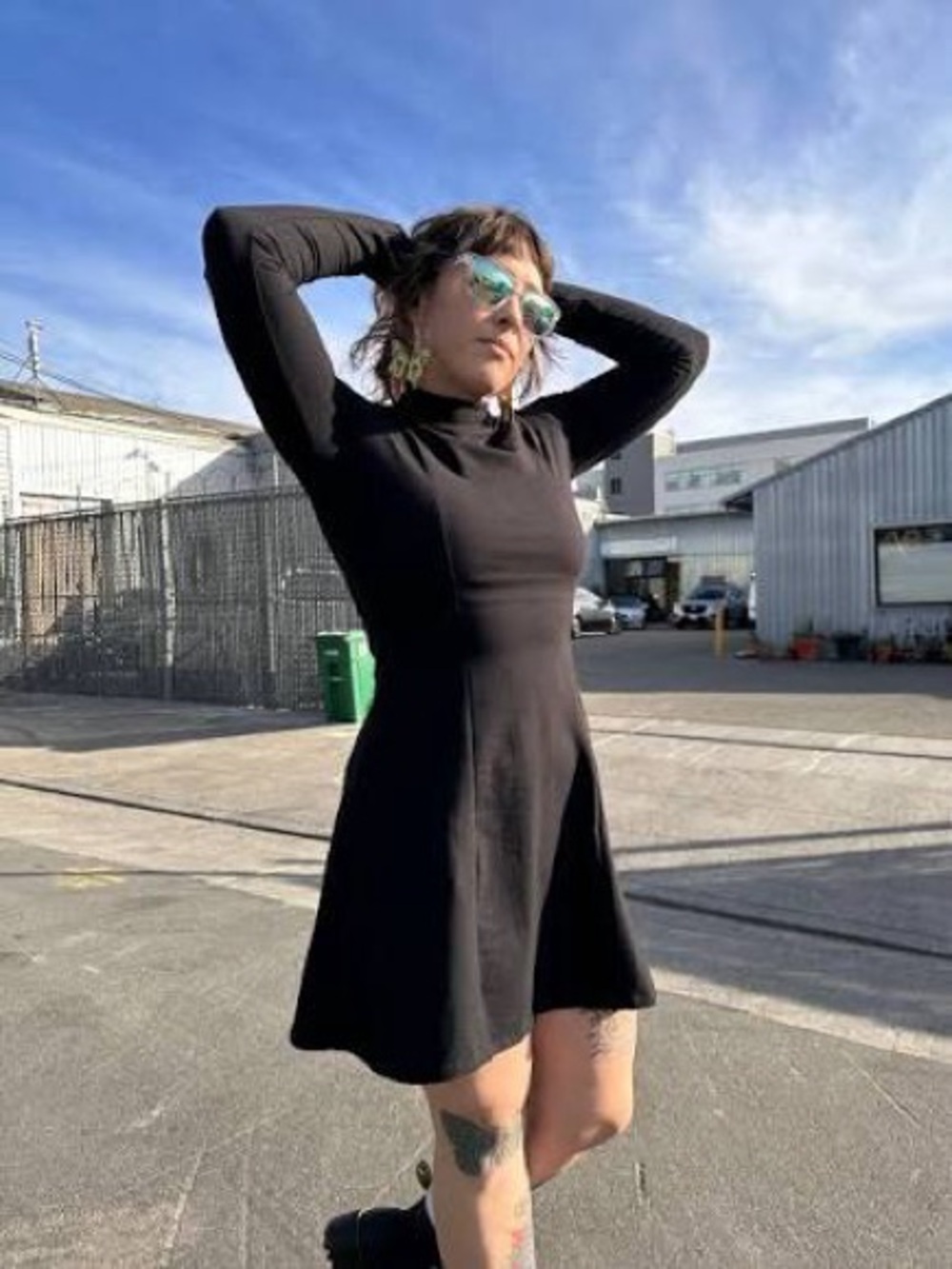 NWT Nooworks Tonya Dress in Black